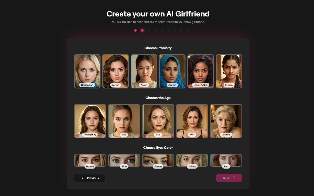 Create your AI girlfriend from FantasyGF ai